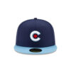 Chicago Cubs City Night Fitted Cap in Navy