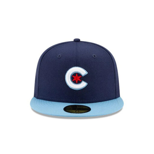 Chicago Cubs City Night Fitted Cap in Navy