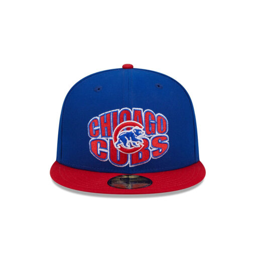 Chicago Cubs Classic Fan Fitted Cap in Navy Chicago Cubs Classic Fan Fitted Cap in Navy