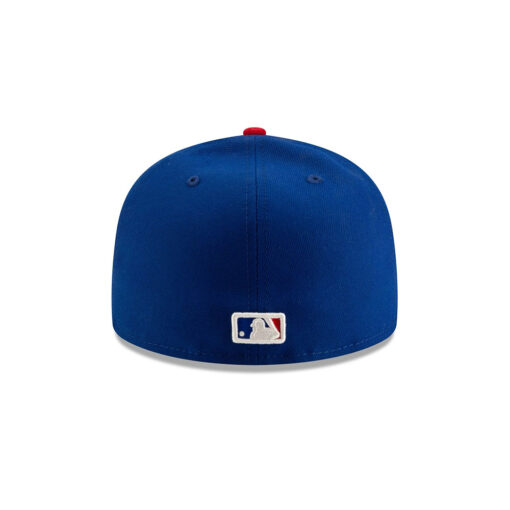 Chicago Cubs Classic Replica Fitted Cap in White Blue