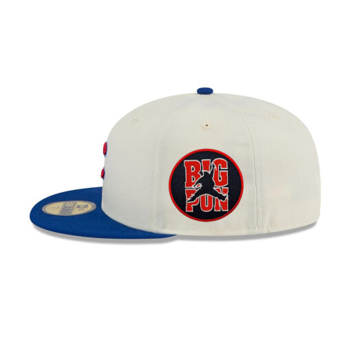 Chicago Cubs Clean Chrome Fitted Cap in White