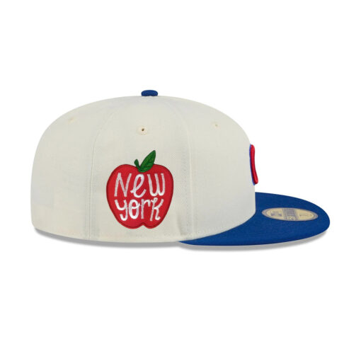 Chicago Cubs Clean Chrome Fitted Cap in White