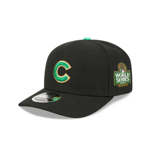 Chicago Cubs Clover Fan Stretch-Snap Cap in Black Chicago Cubs Clover Fan Stretch-Snap Cap in Black