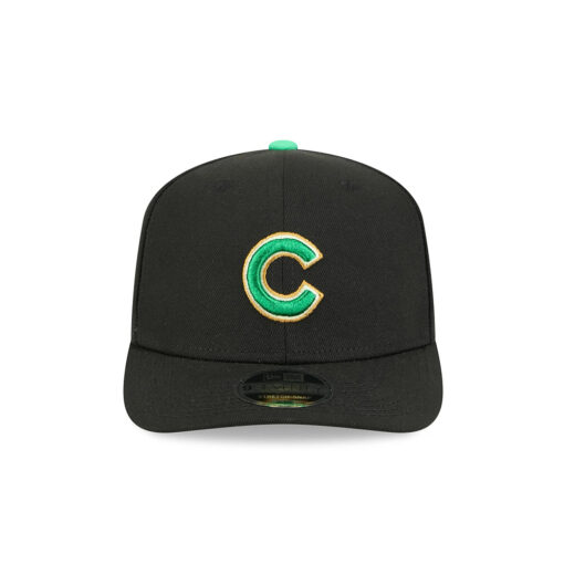 Chicago Cubs Clover Fan Stretch-Snap Cap in Black Chicago Cubs Clover Fan Stretch-Snap Cap in Black