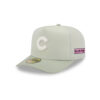 Chicago Cubs Crinkle Texture Fitted Cap in Light Grey