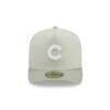 Chicago Cubs Crinkle Texture Fitted Cap in Light Grey