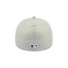 Chicago Cubs Crinkle Texture Fitted Cap in Light Grey