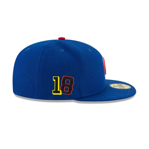 Chicago Cubs Imanaga Side Patch Fitted Cap in Blue