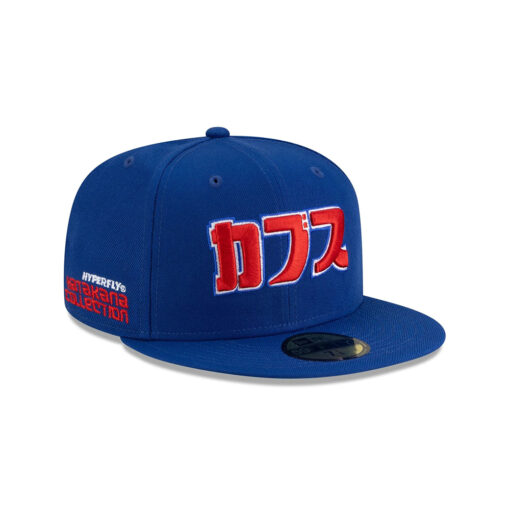 Chicago Cubs Katakana Street Fitted Cap in Blue