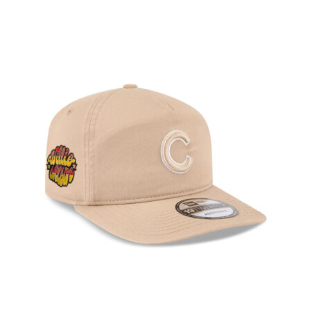 Chicago Cubs Light Beige Snapback Cap in Cream