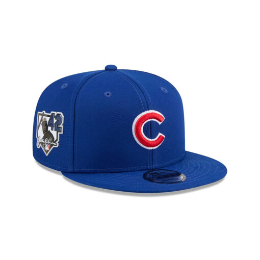 Chicago Cubs Number 42 Tribute Snapback Cap in Blue