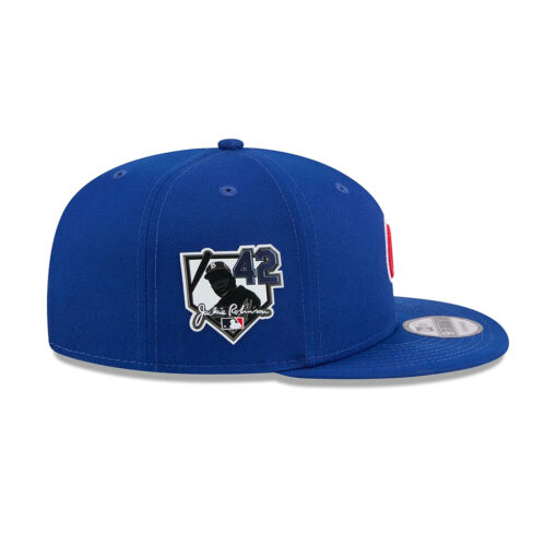 Chicago Cubs Number 42 Tribute Snapback Cap in Blue