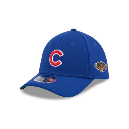 Chicago Cubs Number 42 Tribute Stretch-Fit Cap in Blue