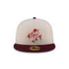 Chicago Cubs Rose Graphic Fitted Cap in Cream