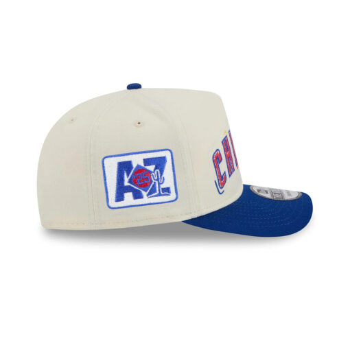 Chicago Cubs Scribble Wordmark Golfer Cap in White