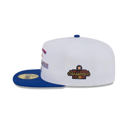 Chicago Cubs Script Stripe A-Frame Fitted Cap in White