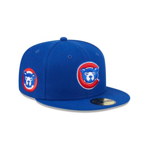 Chicago Cubs Shadow Mark Fitted Cap in Navy