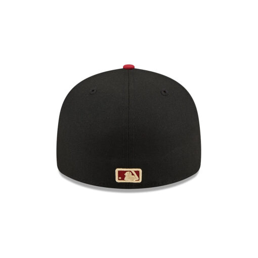Chicago Cubs Team Card Graphic Fitted Cap in Black