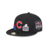 Chicago Cubs Trophy Wordmark Fitted Cap in Black