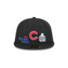 Chicago Cubs Trophy Wordmark Fitted Cap in Black 1 Chicago Cubs Trophy Wordmark Fitted Cap in Black