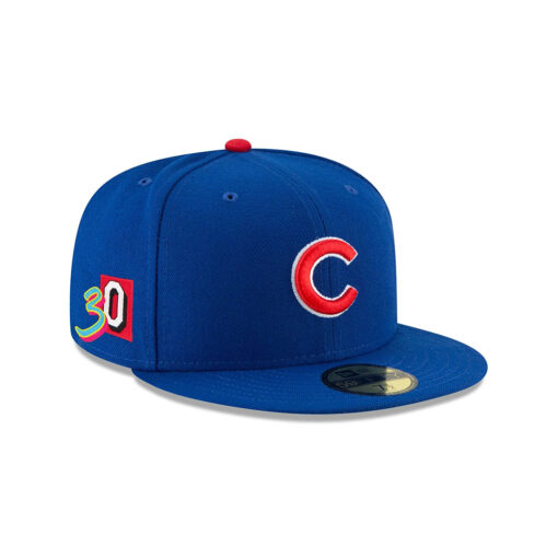Chicago Cubs Tucker Side Patch Fitted Cap in Blue