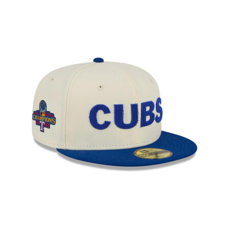 Chicago Cubs Two-Tone Fan Fitted Cap in White