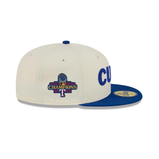 Chicago Cubs Two-Tone Fan Fitted Cap in White