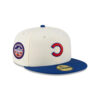 Chicago Cubs Upside Down Fitted Cap in Chrome