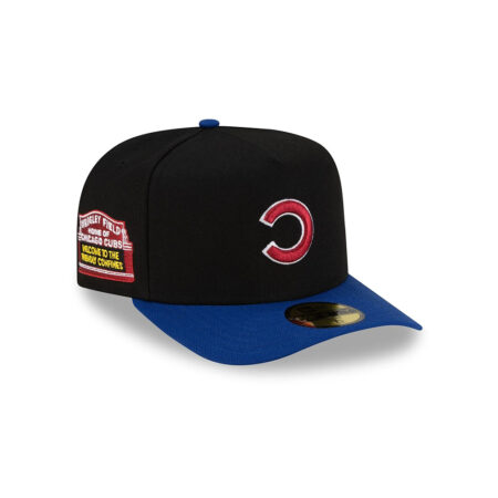 Chicago Cubs Upside Down Street Fitted Cap in Black