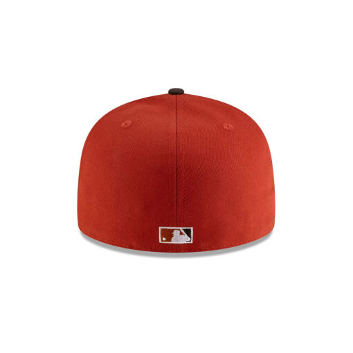 Chicago Cubs Visor Clip Fitted Cap in Red Black