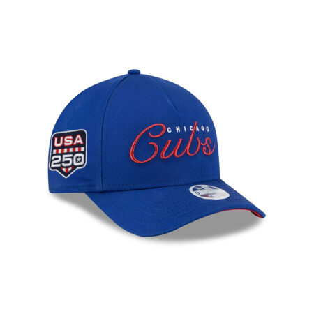 Chicago Cubs Women’s Metallic Fan Snapback Cap in Blue