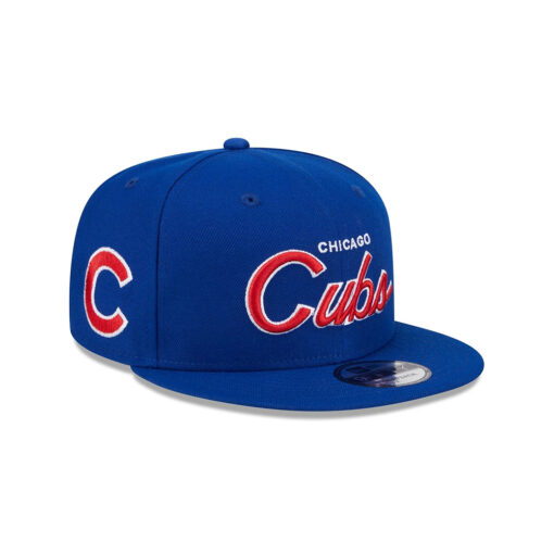 Chicago Cubs Wordmark Fan Snapback Cap in Blue