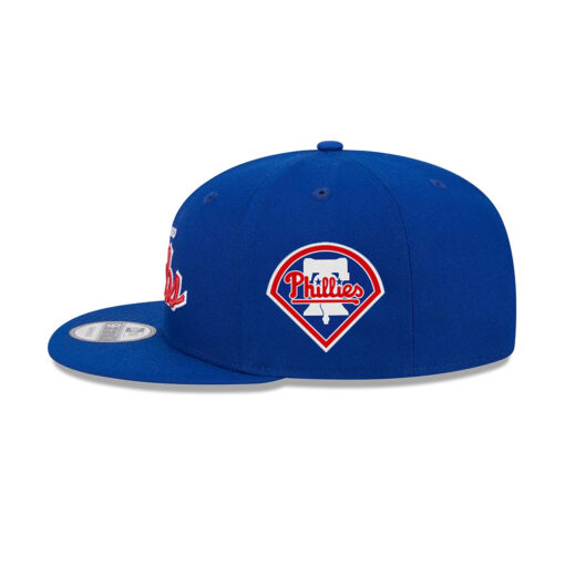 Chicago Cubs Wordmark Fan Snapback Cap in Blue