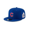 Chicago Cubs World Series Side Patch Fitted Cap in White