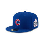 Chicago Cubs World Series Side Patch Fitted Cap in White