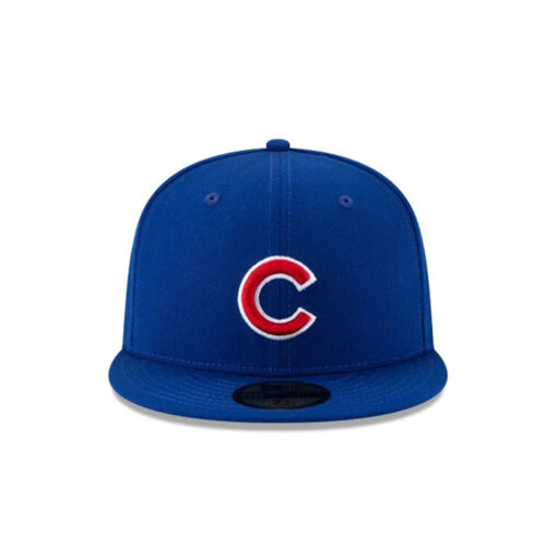 Chicago Cubs World Series Side Patch Fitted Cap in White