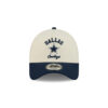 Dallas Cowboys Arched Logo Snapback Cap in Chrome White 3 Dallas Cowboys Arched Logo Snapback Cap in Chrome White