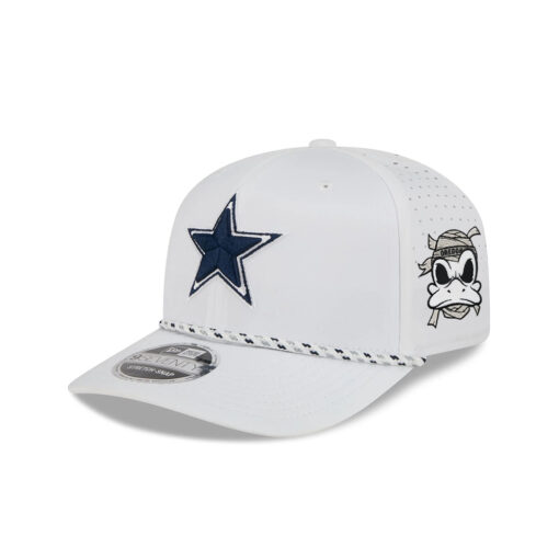 Dallas Cowboys Performance Rope Stretch-Snap Cap in Optic White Dallas Cowboys Performance Rope Stretch-Snap Cap in Optic White