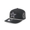 Dallas Cowboys Rope Snapback Cap in Black and White