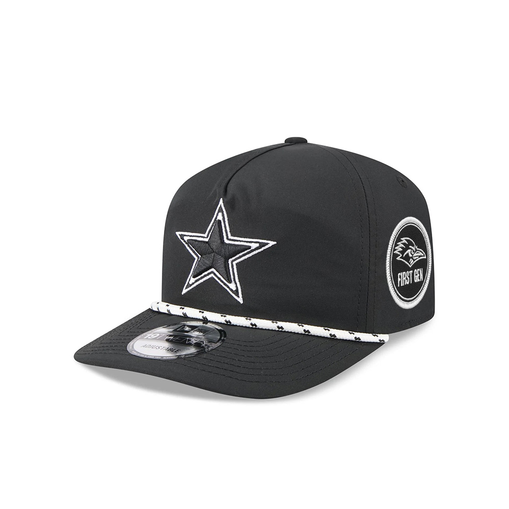Dallas Cowboys Rope Snapback Cap in Black and White Dallas Cowboys Rope Snapback Cap in Black and White