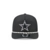 Dallas Cowboys Rope Snapback Cap in Black and White 1 Dallas Cowboys Rope Snapback Cap in Black and White