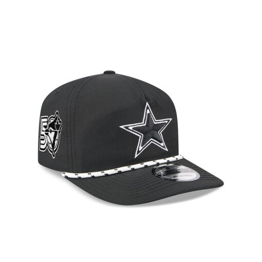 Dallas Cowboys Rope Snapback Cap in Black and White Dallas Cowboys Rope Snapback Cap in Black and White