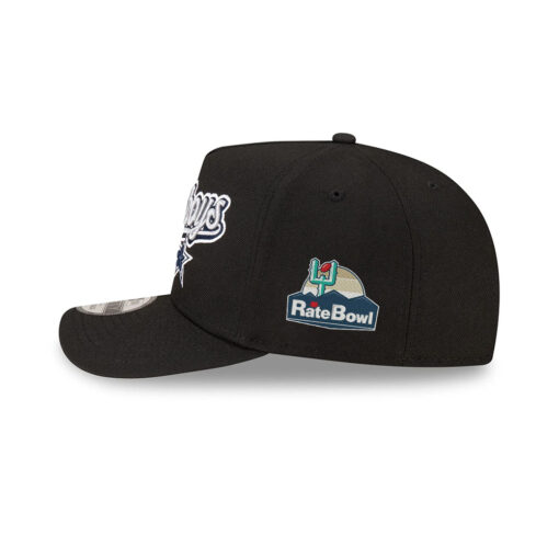 Dallas Cowboys Script Logo Snapback Cap in Black Dallas Cowboys Script Logo Snapback Cap in Black