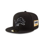 Detroit Lions Classic Snapback Cap in Black and White