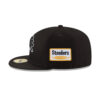 Detroit Lions Classic Snapback Cap in Black and White
