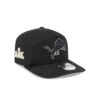 Detroit Lions Contrast Logo Side Patch Snapback Cap in Black