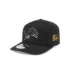 Detroit Lions Contrast Logo Side Patch Snapback Cap in Black