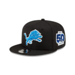 Detroit Lions Fitted Cap in Black and White