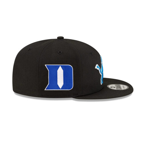 Detroit Lions Fitted Cap in Black and White
