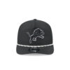 Detroit Lions Rope Snapback Cap in Black and White